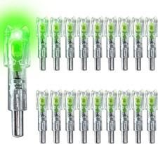 18pcs Lighted Arrow Nocksfits.252 .285 .297 .300 .305 Inner. Half-moon Lighte 18pcs Lighted Arrow Nocksfits.252 .285 .297 .300 .305 Inner. Half-moon Lighte