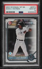 2022 Bowman 1st Edition Kahlil Watson #BPPF-3 PSA 10 GEM MT a8m
