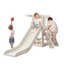 Toddler Slide  Climber Playset w/ Storage, Non-Slip Steps - Indoor/Outdoor