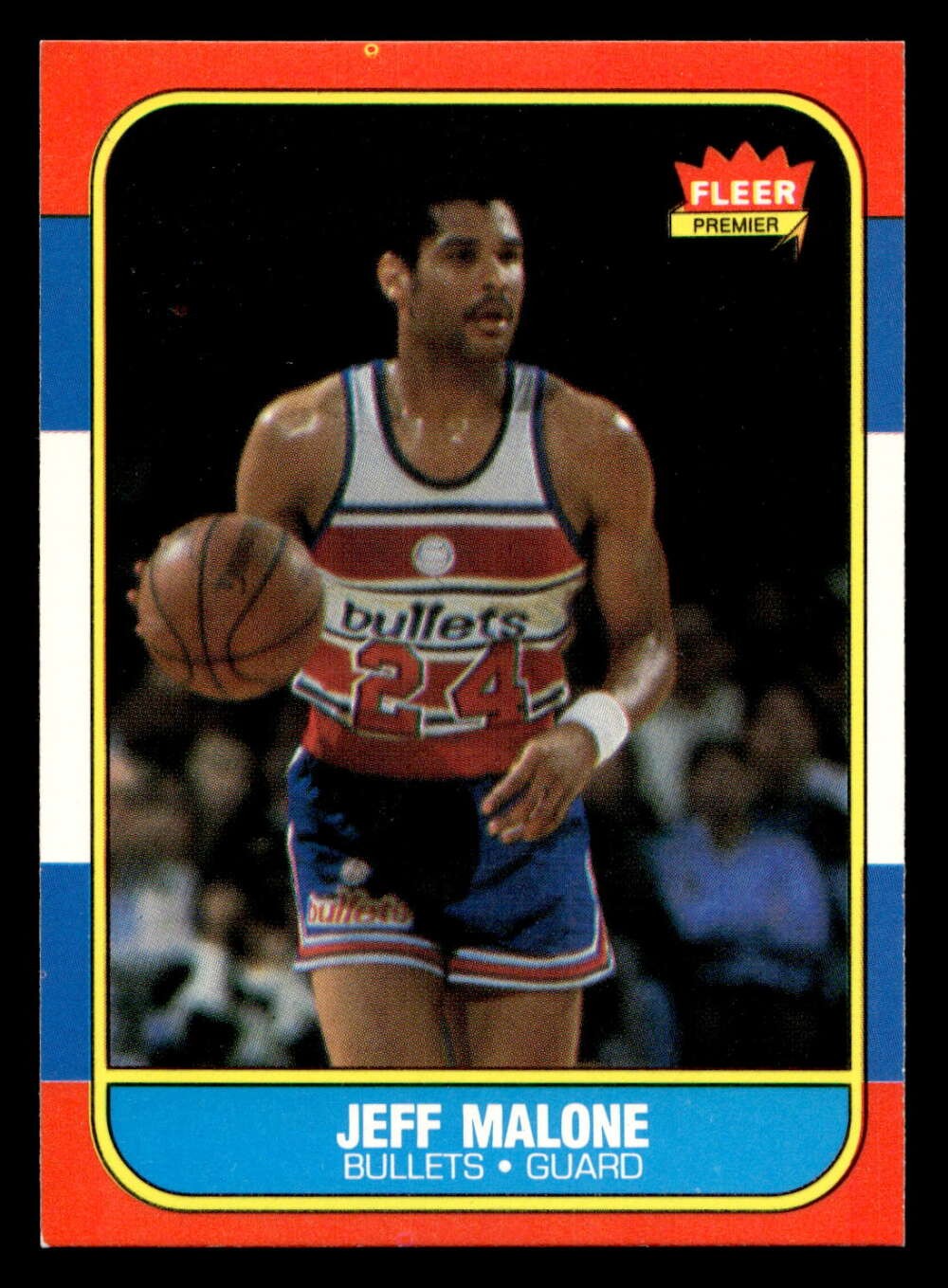 1986-87 Fleer #67 Jeff Malone Ex-Mint RC Rookie Bullets Basketball ID: 508812