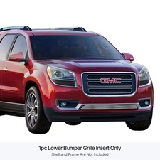 For GMC Acadia 13-16 APG 1-Pc Polished 8x6 mm Horizontal Billet Bumper Grille