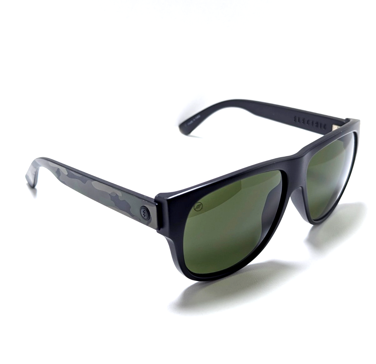 Electric MOPREME Classic Green Lens Black Camo Square Men's Fashion Sunglasses