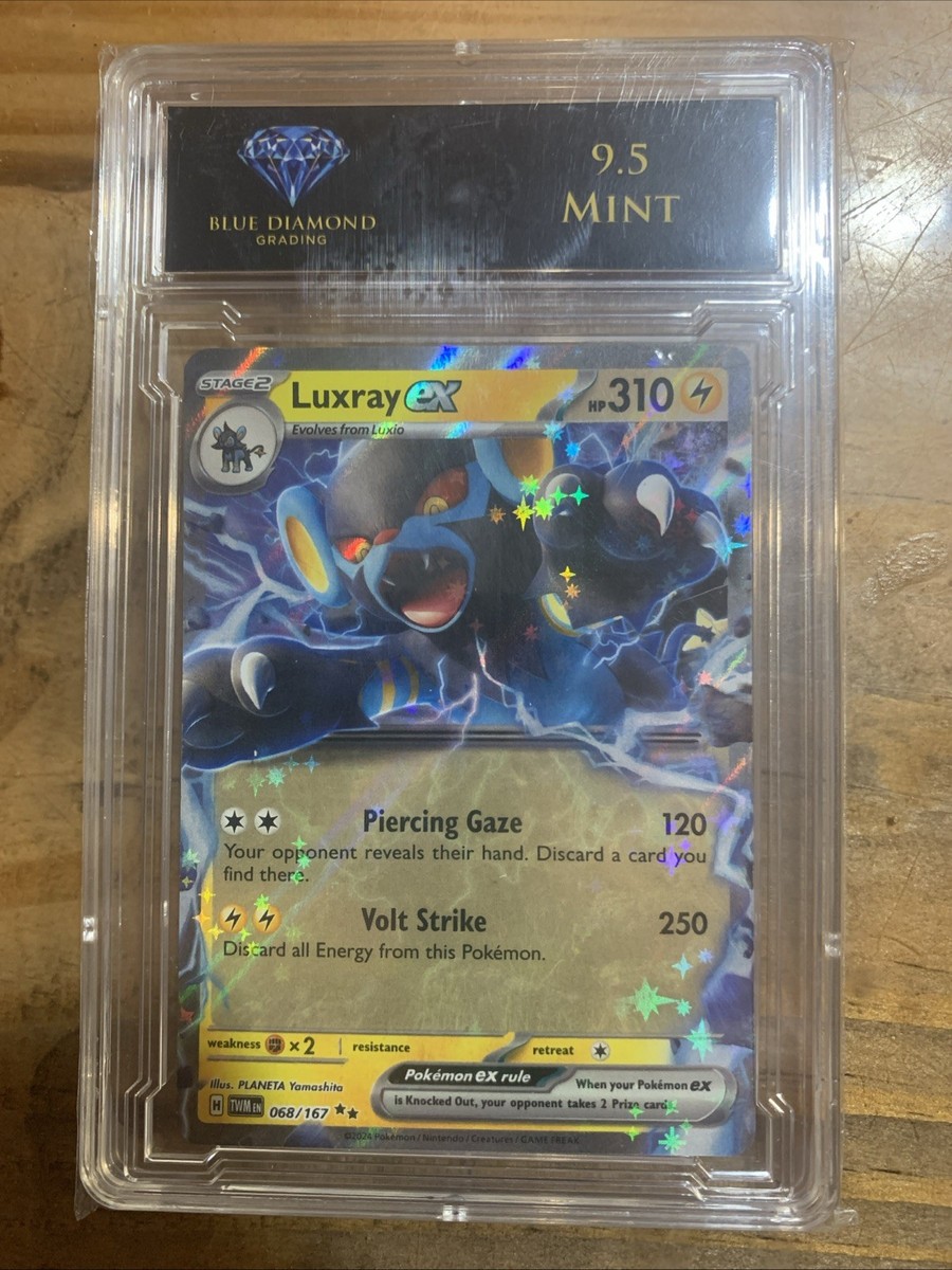 luxray ex pokemon card price 195/167 Full Art Tcg variation to centering Luxray - ME03: Perfect Order