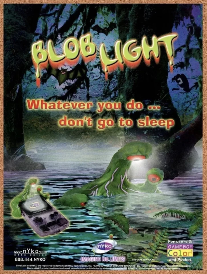 Nintendo Game Boy Color Pocket Blob Light Accessory Nyko RARE - Image 3 of 3