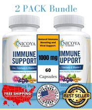 12 in 1- Daily Immune Support 1000MG+ | Detoxifying & Viral Defense      2 PACK