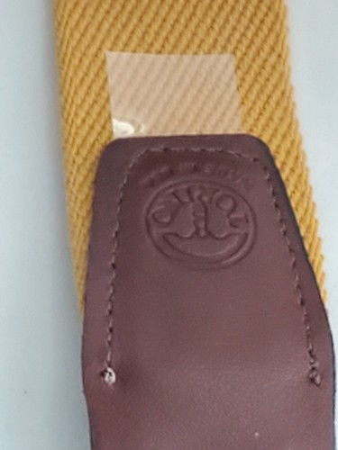 Torino Mens 42 Yellow Black Stripe Canvas, Animal Print Golf Leather Belt 65256 - Picture 7 of 11