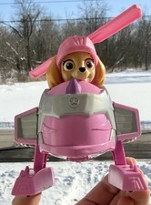 Paw Patrol Rescue Knights Skye Action Figure Deluxe Helicopter Vehicle Toy 2022