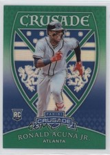 2018 Panini Chronicles Crusade Green Prizm 46/50 Ronald Acuna Jr #18 2x6