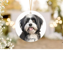 Havanese dog Aluminium Ornament Personalised Gift ,pet stocking filler