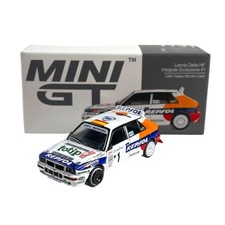 Modellino Auto Mini GT 1/64 Lancia Delta HF Integrale Evoluzione #1 Rallye Mo...