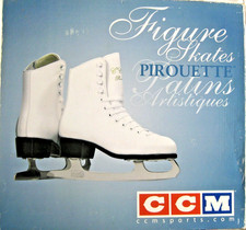 Figure Skates CCM Sports Pirouette White Women's Size 9 New in Box