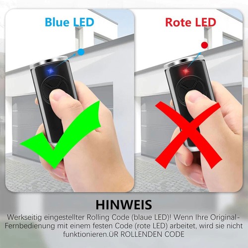 2X nadajnik ręczny do bramy garażowej Hörmann BS 868MHz HSE1 HS1 HSE2 HS4 HS5-868-BS ~~ - Zdjęcie 17 z 21
