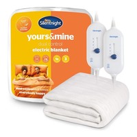 New Silentnight Yours & Mine Dual Control Electric Blanket Super King Size