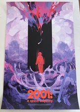 2001 A Space Odyssey Deb JJ Lee Variant Mondo Mutant Movie Poster Screen Print