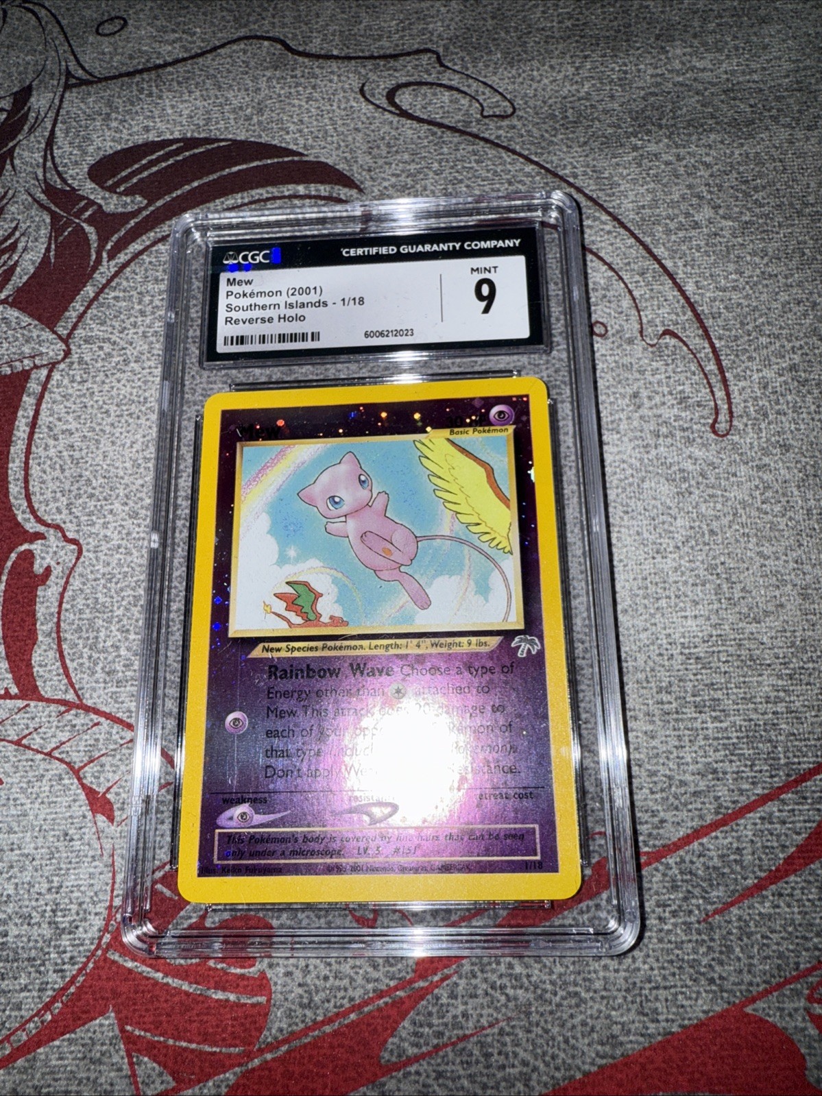 Mew 01/18 Southern Islands Reverse Holo CGC 9