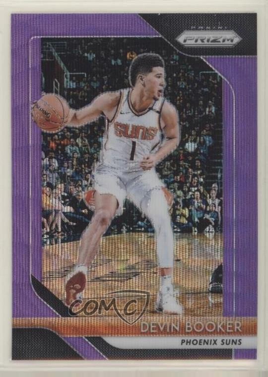 2018-19 Panini Prizm Purple Wave Prizm Devin Booker #11 0b67
