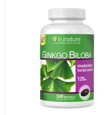 TruNature Ginkgo Biloba Herbal Extract Softgel - 340 Count