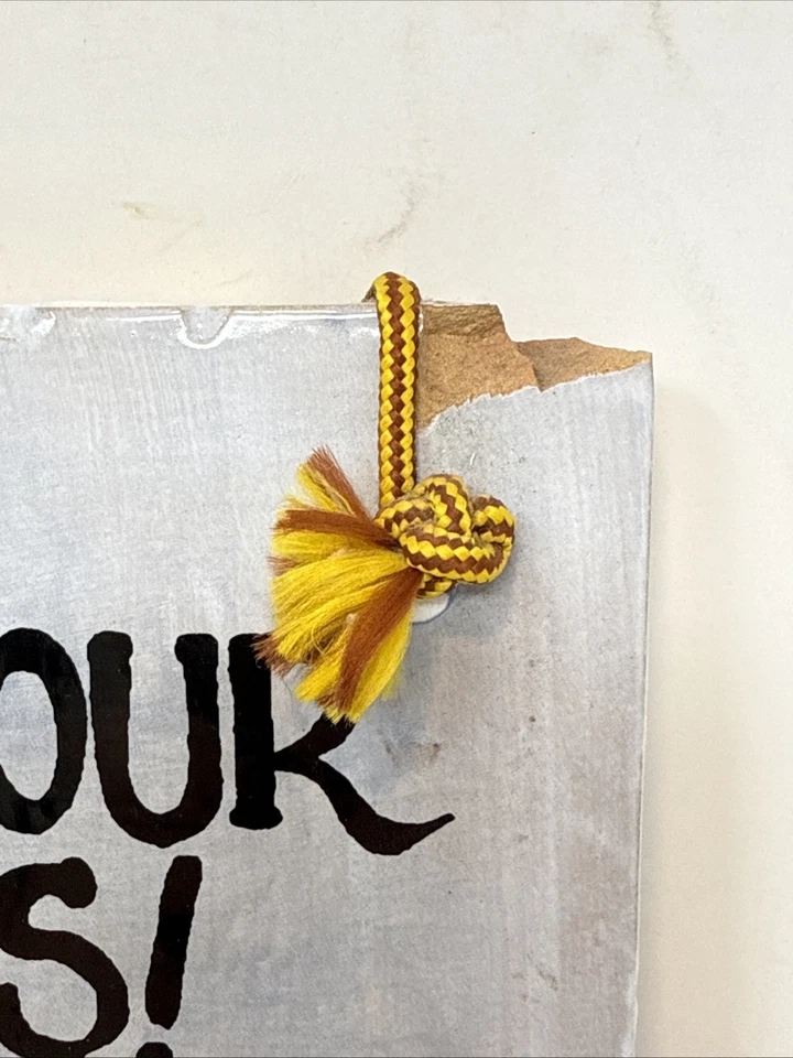 Zeppa Studios "Wipe Your Paws" Labrador Puppies Wall Hanging Plaque  8.5" x 8.5" - Image 2 of 3