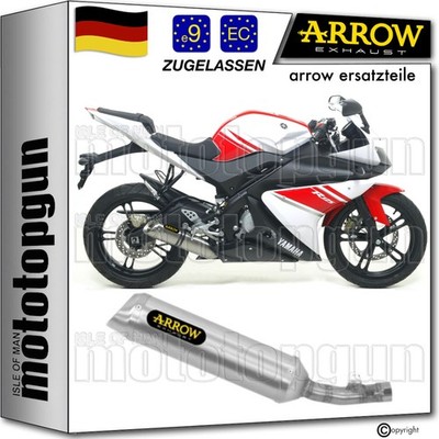 ARROW AUSPUFF ZUGELASSEN THUNDER ALUMINIUM YAMAHA YZF R125 R-125 2012 12 2013 13