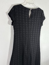 Apt. 9 Lace Little Black Dress Size 6 Lined Short Cap Sleeve Women’s Dress
