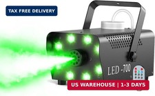 700W Professional Smoke  Fog Machine with 14 Color LED Lights - Wireless Remote