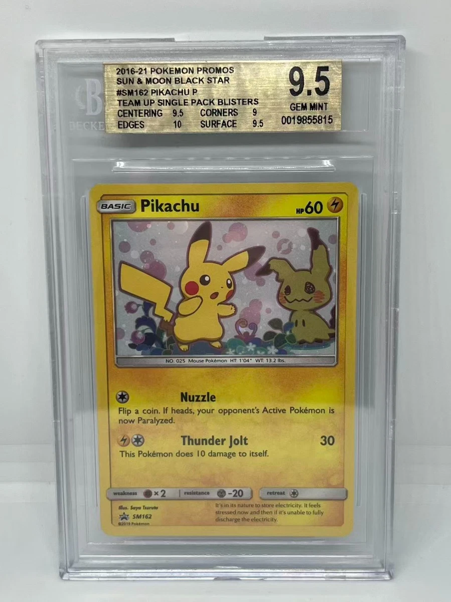 Pokémon Pikachu Grade 9.5 Pokémon TCG Individual Collectible Card