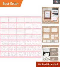 35-Piece Reusable Craft Stencil Set for DIY Art  Decor