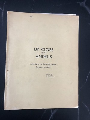 Seltenes Vintage signiertes Zauberbuch - hautnah mit Jerry Andrus