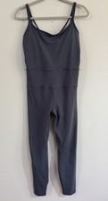 Vuori Mindset Jumpsuit Blue Strappy Back Yoga Bodysuit Women  s M VW485