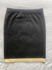 Escada by Margaretha Ley Size 40 Black Wool Silk Skirt