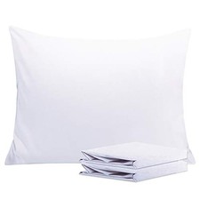 Standard Pillowcase Set - 2 Pack Brushed Microfiber Standard 20" x 26" White