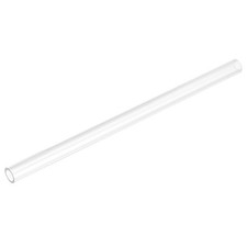 Rigid Round Clear Tubing 12mm ID x 14mm OD x 250mm Length Plastic Tube