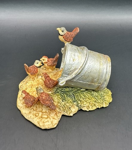 Lowell Davis LUKE 12:6 Figur Schmid Fine Arts 1992 Sparrows & Grain Seed BOX - Bild 3 von 13