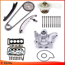Head Gasket Bolts Set Timing Chain Kit Water Pump for Mini Cooper + Thermostat