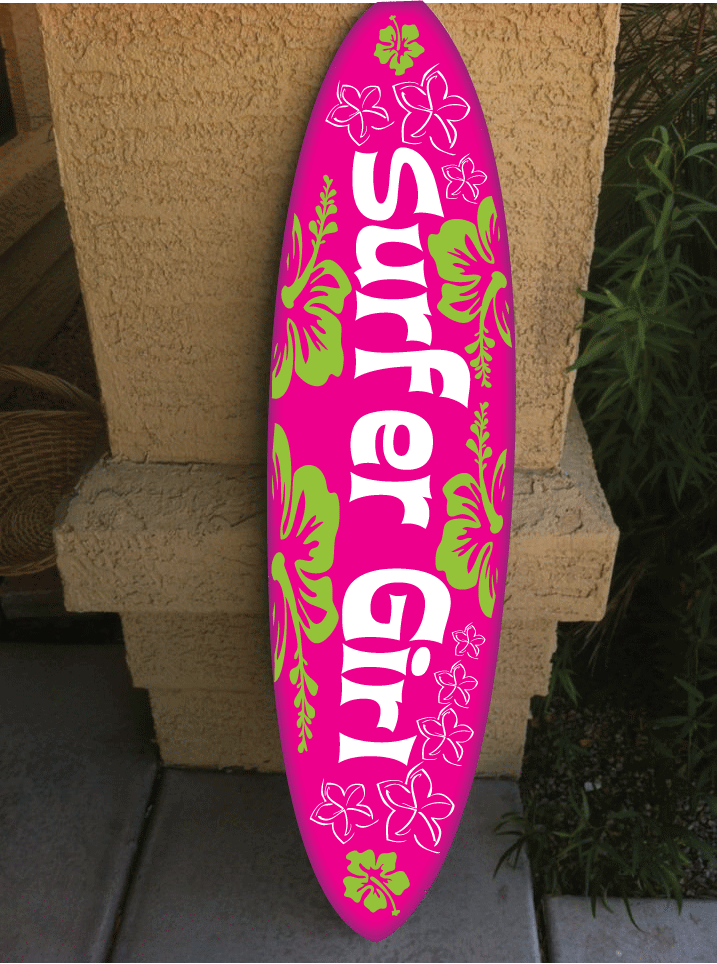 wall hanging surf board surfboard decor hawaiian beach surfing beach ...