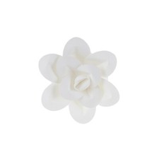 Mega Crafts - 8" Handmade Paper Pedal Flower - White, 1PC