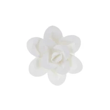 Mega Crafts - 8" Handmade Paper Pedal Flower - White, 1PC