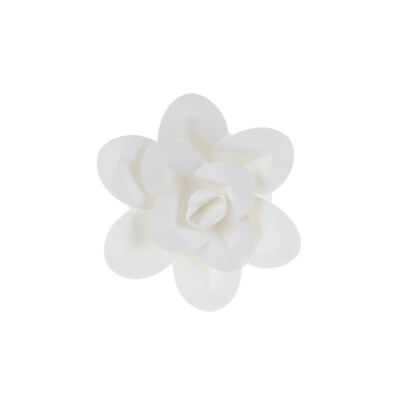 Mega Crafts - 8'' Handmade Paper Pedal Flower - White, 1PC