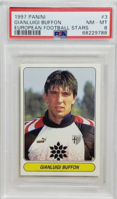 1997-98 Panini European Football Stars #3 Gianluigi Buffon PSA 8