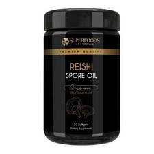 Reishi Mushroom Spore Oil 50 Softgels - Immune  Wellness Support  Pure Extract
