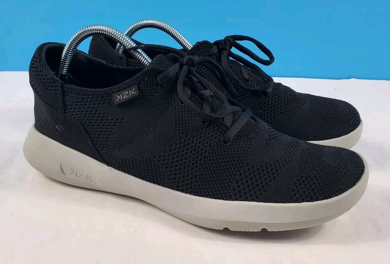 SAOLA Scarpe sneakers Kizik Madrid uomo maglia mani libere stringate nere taglia 11 M