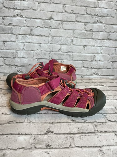 Keen Kids Newport H2 1014267 Pink Round Toe Drawstring Waterproof Sandals Sz 4 - Picture 3 of 16