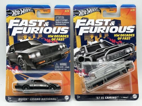 Lot Of 4 Hot Wheels Fast and Furious HW Decades Of Fast HUMMER H1 , 67 El Camino - Picture 3 of 4