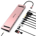 Stacja dokująca 13 w 1 Stacja dokująca USB C z podwójnym 4k Hdmi Vga 82w Pd 4 USB