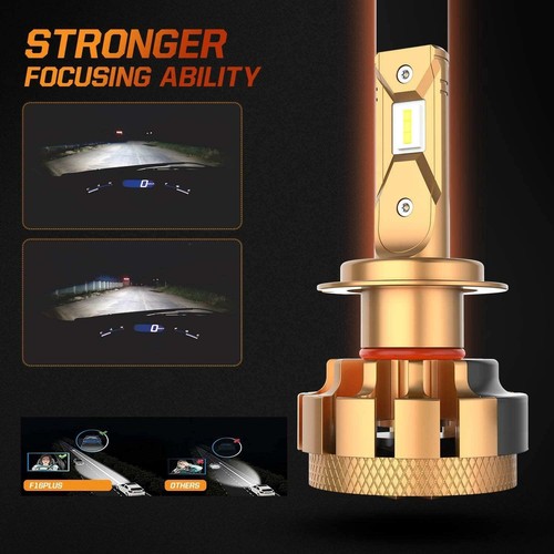 Auxbeam H7 LED Fog Light Bulbs F-16 Plus Series 70W 7000lm Led Conversion Kit - Foto 7 di 12