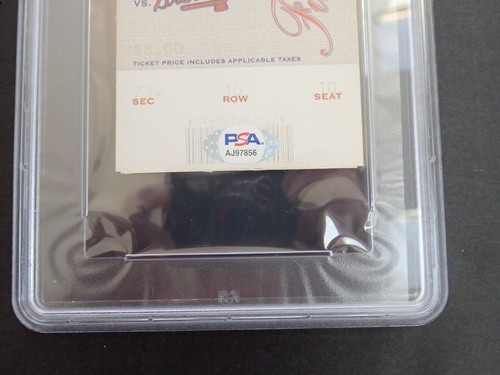 JIMMY ROLLINS FINAL INNINGS TICKET PHILLIES 9/27/03 SIGNED IN BLACK PSA CERT. - Picture 5 of 7