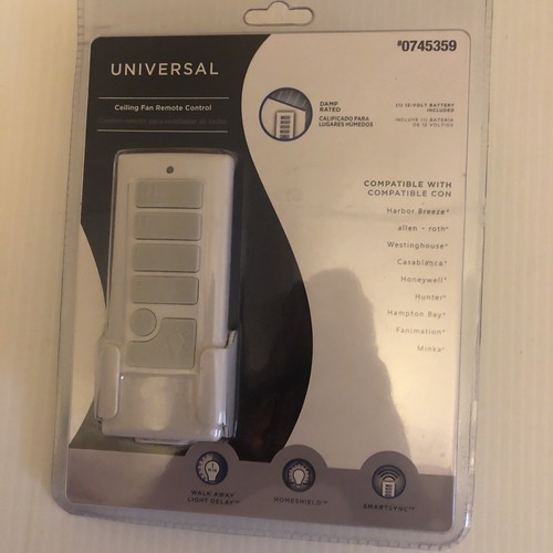 Harbor Breeze Universal Ceiling Fan Remote Control #0745359 White - Picture 1 of 4