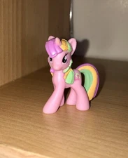 My Little Pony Miniature Pink Unicorn With Rainbow Hair & Horse Shoe CutieMark