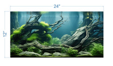 Aquarium Background Underwater Forest 2 - vinyl graphic adhesive AQ0045