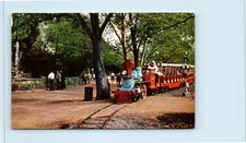 postcard zoo line railroad train St. Louis, Mo.   #70